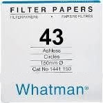 Whatman Filter Paper - Grade 43