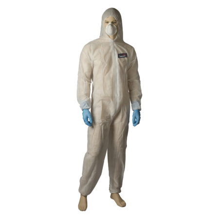 SMS Coveralls - Type 5/6 - White/Blue