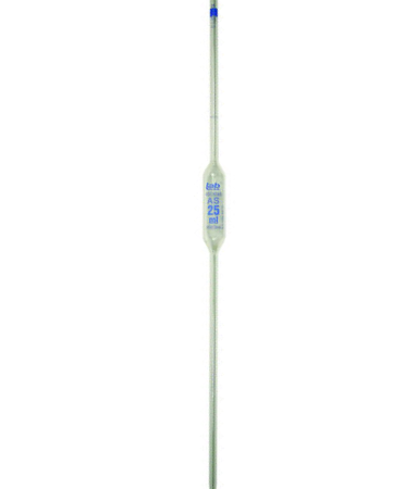 volumetric glass bulb type pipette
