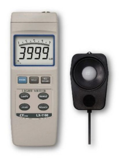 LX1108 - Light Meter Bar Graph LCD, 5 Ranges, 4 Light