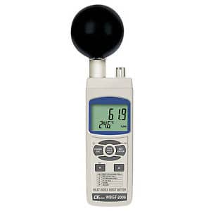 WBGT2009 – Heat Index WBGT Meter - WBGT ( in/out door ),TG Temp., Humidity / Air Temp., Dew point Temp., Wet bulb Temp