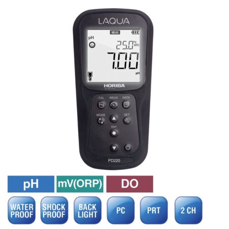 Dissolved Oxygen Meter Kit with pH, ORP, ION, Temp and Data Log – LAQUA PD220-K