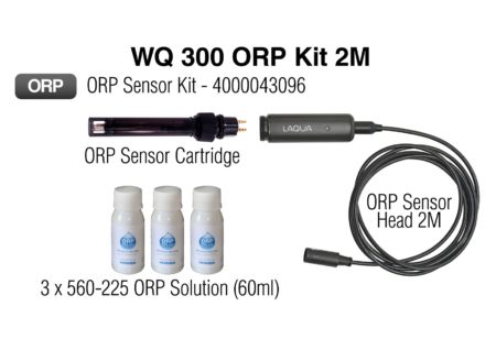 OR PElectrode for WQ 300 Series (includes electrode head, cartridge electrode and calibration solutions) 2 Meter Cable