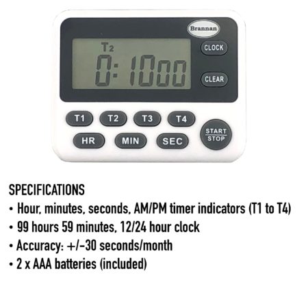 408046 - Digital Timer, Four-way, Countup/Countdown, Clock - Image 8