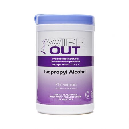 Wipe Out Alcohol Wipes – Iso Propyl 75 Wipes 140 x 420mm