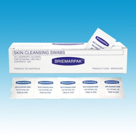 Alcohol Prep Wipes - 70% Isopropyl Alcohol Swab 56 x 30mm