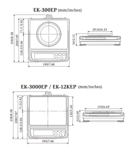 Intrinsically Safe Balance EK-EP Series 300g x 0.01g (EK-300EP) - Image 3