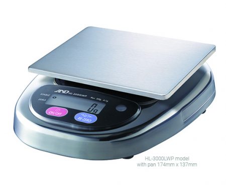 Professional Catering Scale HL-WP Series External Calibration 3000g x 1g - Large Pan (HL-3000LWP)