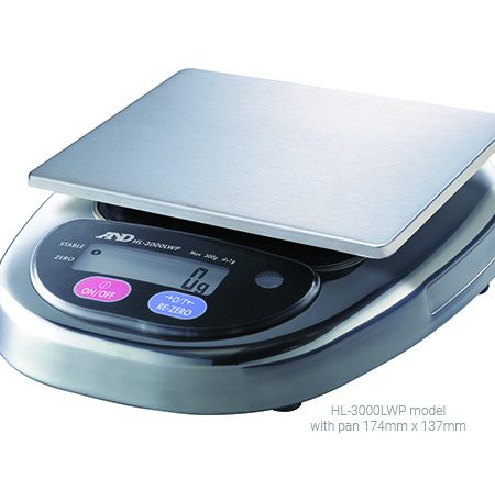 Professional Catering Scale HL-WP Series External Calibration 3000g x 1g - Large Pan (HL-3000LWP)