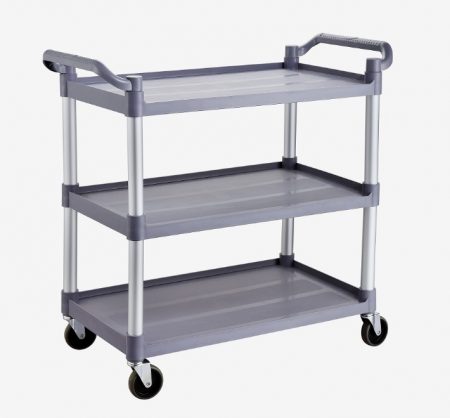 Trolley - 3 Shelf Aluminium Frame with Plastic Shelves - Model No GE5577-01