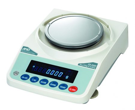 A&D balance side view round pan