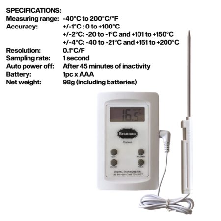 5500010 - Digital Thermometer Temp Range -50+200°C - Image 2