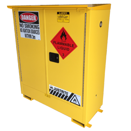 Flammable Storage Cabinet 160L Capacity Weatherproof - AU25302WP