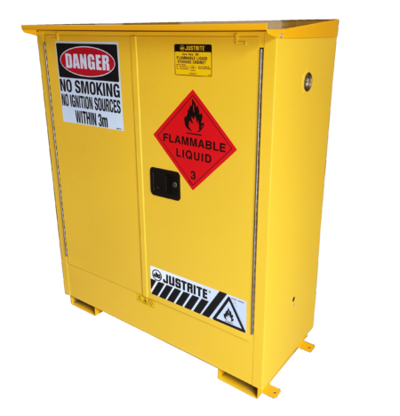 Flammable Storage Cabinet 160L Capacity Weatherproof - AU25302WP