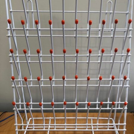 Draining Rack Bench or Wall Mounting - 48 Pegs