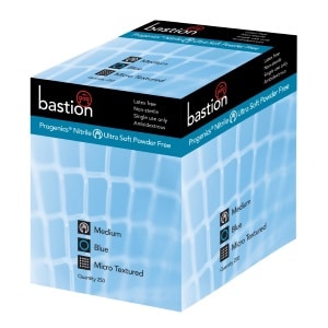Progenics Nitrile UltraSoft Powder Free Blue Gloves