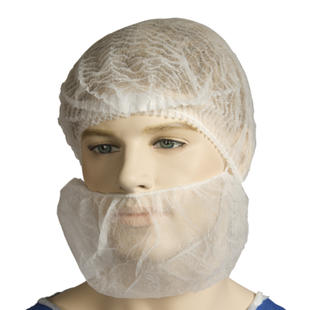 Polypropylene Beard Cover - Single Loop White (Carton of 1000)