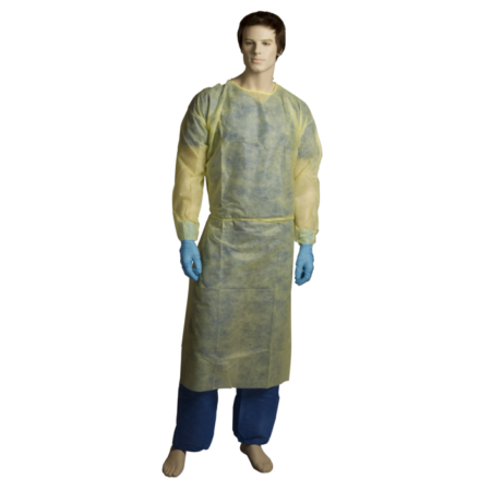 Polypropylene/Polyethylene Fluid Resistant Isolation Gown