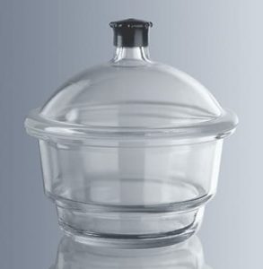 empty glass desiccator