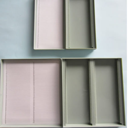 Storage boxes plastic for microscope slides 76 x 26mm