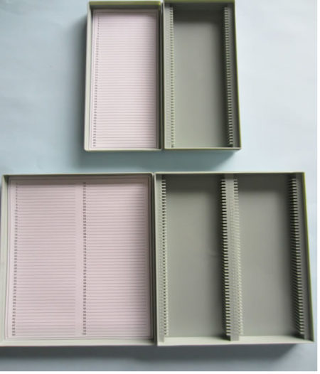 Storage boxes plastic for microscope slides 76 x 26mm