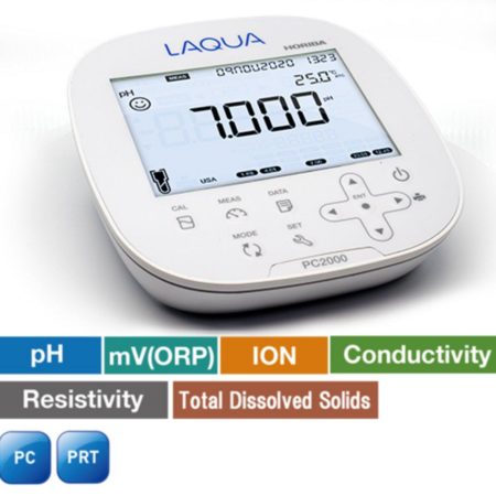 pH Meter Kit with Conductivity, ORP, ION, TDS, Salinity and Temp – LAQUA PC2000-S