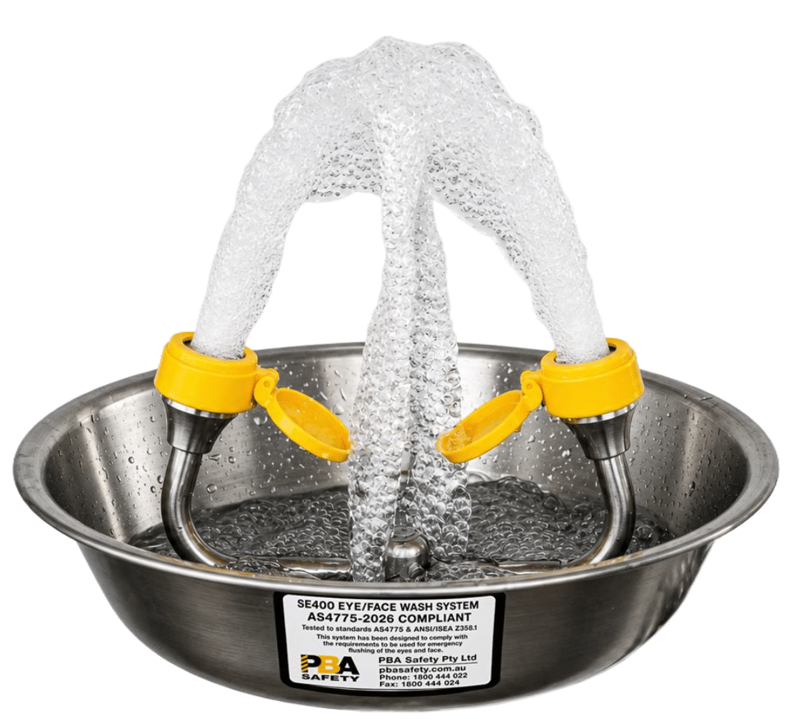 Speakman Wall Mounted Eye Wash, Hand Operated, Stainless Steel Bowl & Bracket