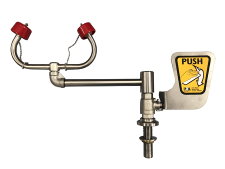 Aerated Eye Wash, Over Sink, 90° Swivel, Bench Mounted