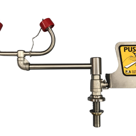 Aerated Eye Wash, Over Sink, 90° Swivel, Bench Mounted