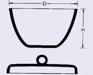 Silica Crucible Low Form - Translucent