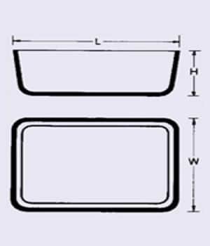 Silica Capsules Rectangular - Translucent