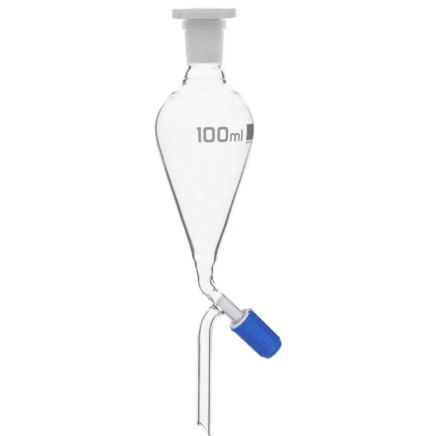 Separating Funnel - Pear Shape, Plain Stem, 50ml - 490315