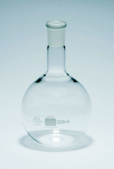 Flat Bottom, Medium Neck Flask - Nom Capacity 250ml (FF250/3M)