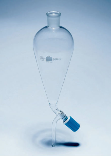 Separating Funnel -  Conical, Plain Stem, GP Rotaflo Stopcock (D92/100)