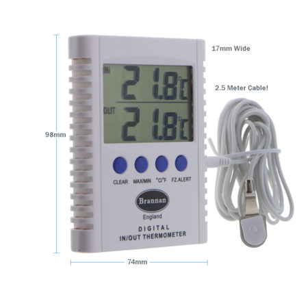 720407 - Digital Thermometer Max/Min -50°C to +70°C & F - Image 3
