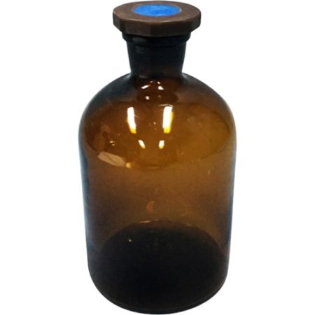 Reagent Bottle 250ml Amber Glass with Polystopper - 60208