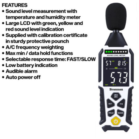 Sound Level Meter with Temperature & Humidity - Image 3