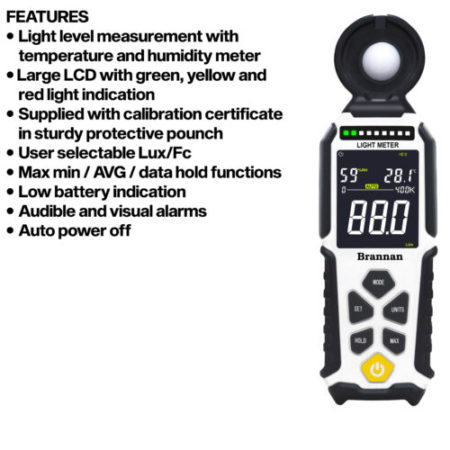 Light Meter with Temperature and Humidity - Image 2