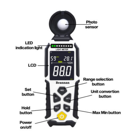 Light Meter with Temperature and Humidity - Image 3