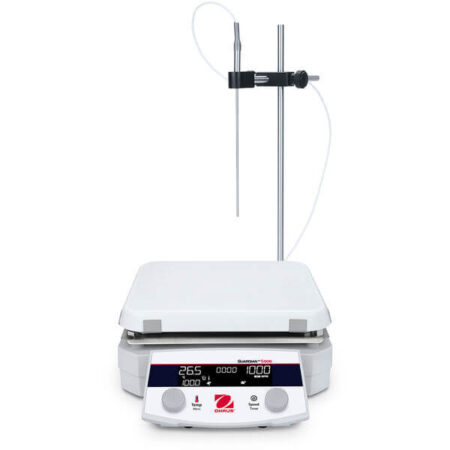 Hotplate with stirring kit including temperature probe and holder