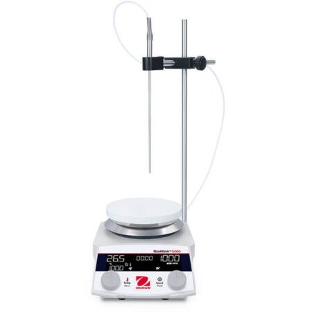 Hotplate with stirring kit with temperature probe and holder