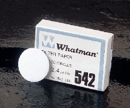 2.4cm Diameter Pack of 100 8 Micron Whatman 1540-324 Hardened Ashless Quantitative Filter Paper Grade 540 