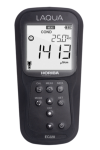 black horiba portable meter