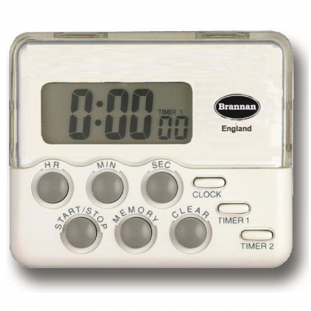 Digital Timer - Dual Count up/Countdown, Clock, Alarm, Memory - 727105