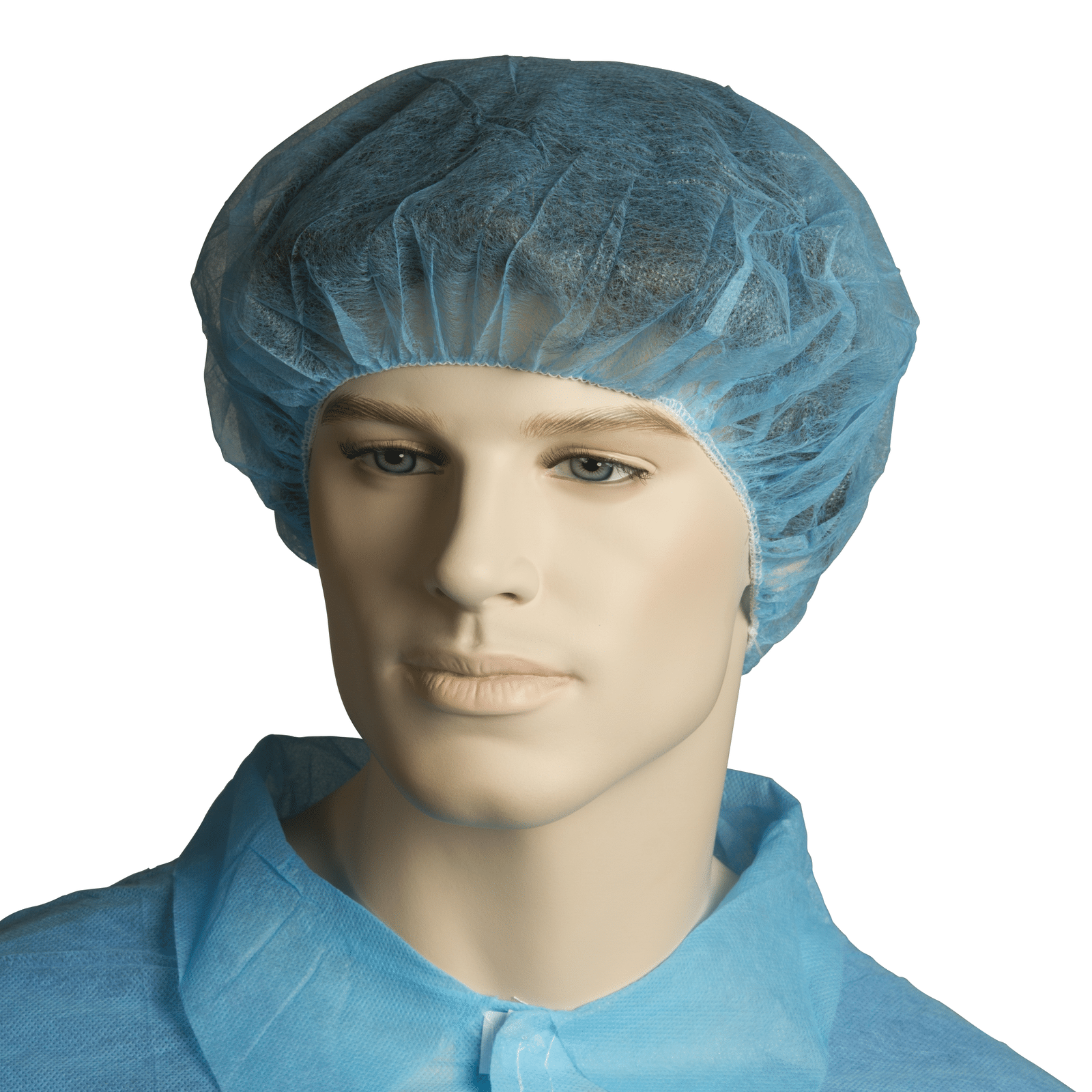 Polypropylene Bouffant Cap 21" - Blue (Carton of 1000)