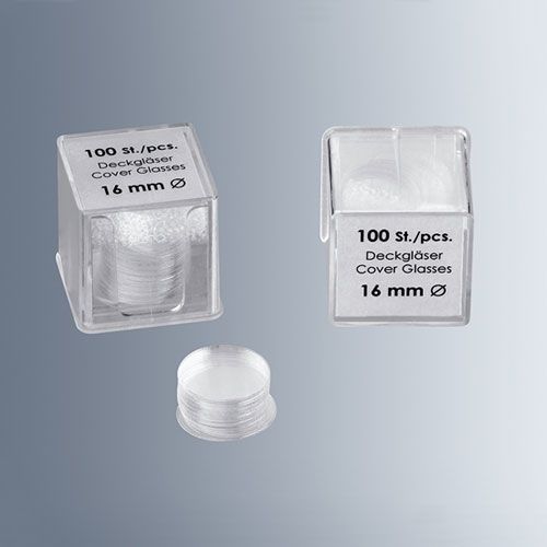 Cover Glasses No.1.5H thickness 10mm Ø Pack of 1,000 Pieces Precision