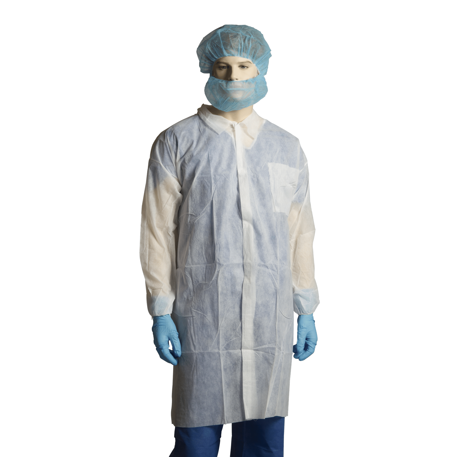 Polypropylene Lab Coat No Pocket White XLARGE (Carton of 100)