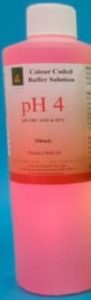 pH 4 calibration solution pink